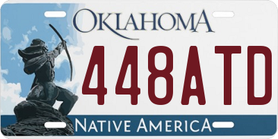 OK license plate 448ATD