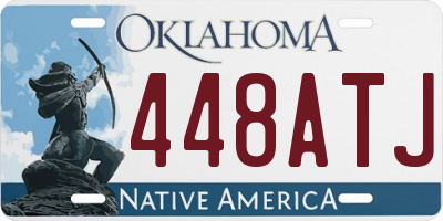OK license plate 448ATJ