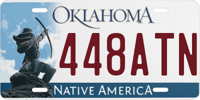 OK license plate 448ATN