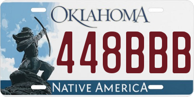 OK license plate 448BBB