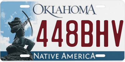 OK license plate 448BHV