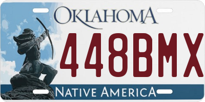 OK license plate 448BMX
