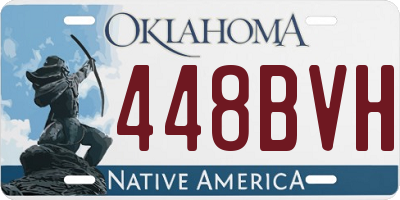 OK license plate 448BVH