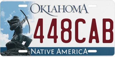 OK license plate 448CAB