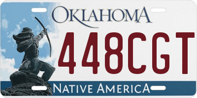 OK license plate 448CGT