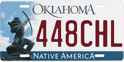 OK license plate 448CHL