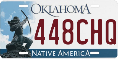 OK license plate 448CHQ