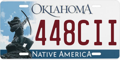 OK license plate 448CII