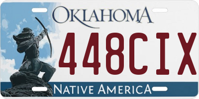 OK license plate 448CIX