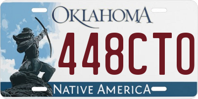 OK license plate 448CTO