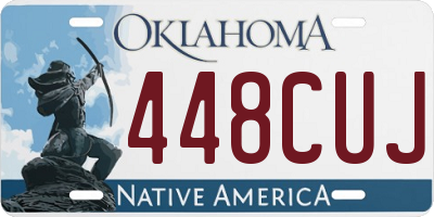 OK license plate 448CUJ