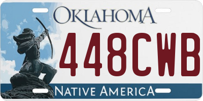 OK license plate 448CWB