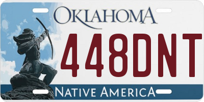 OK license plate 448DNT