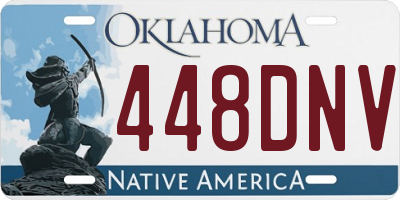 OK license plate 448DNV
