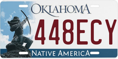 OK license plate 448ECY