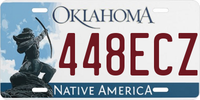 OK license plate 448ECZ