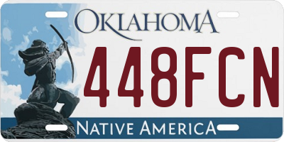 OK license plate 448FCN