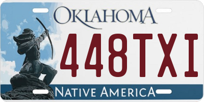 OK license plate 448TXI