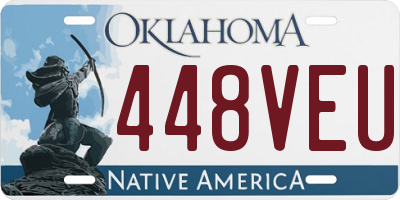 OK license plate 448VEU