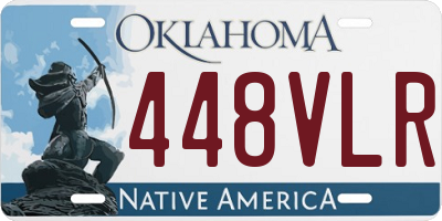 OK license plate 448VLR