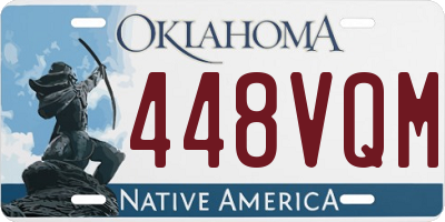 OK license plate 448VQM