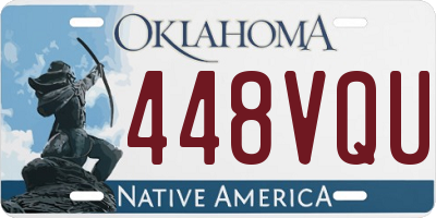 OK license plate 448VQU