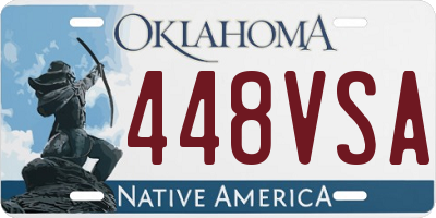 OK license plate 448VSA