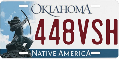 OK license plate 448VSH