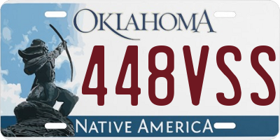 OK license plate 448VSS