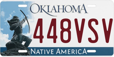 OK license plate 448VSV