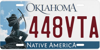 OK license plate 448VTA