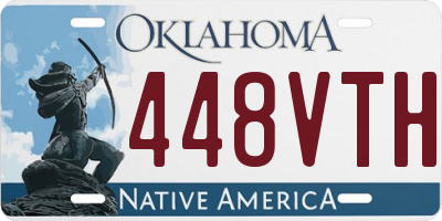 OK license plate 448VTH
