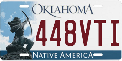 OK license plate 448VTI