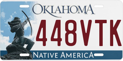 OK license plate 448VTK