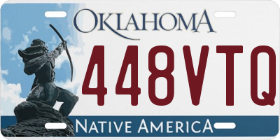 OK license plate 448VTQ