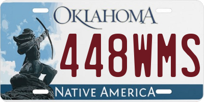 OK license plate 448WMS