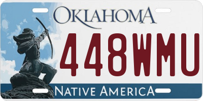 OK license plate 448WMU