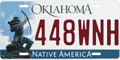 OK license plate 448WNH