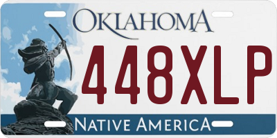 OK license plate 448XLP
