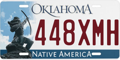 OK license plate 448XMH