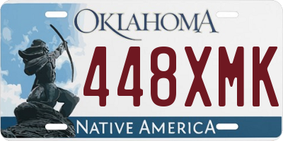 OK license plate 448XMK