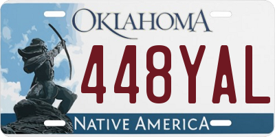OK license plate 448YAL