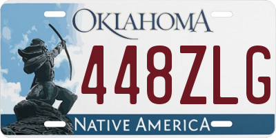 OK license plate 448ZLG