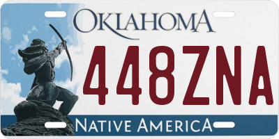 OK license plate 448ZNA