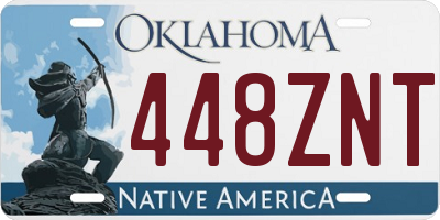 OK license plate 448ZNT