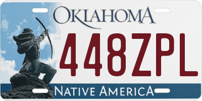 OK license plate 448ZPL