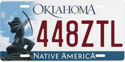 OK license plate 448ZTL