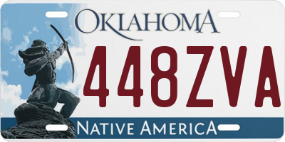 OK license plate 448ZVA
