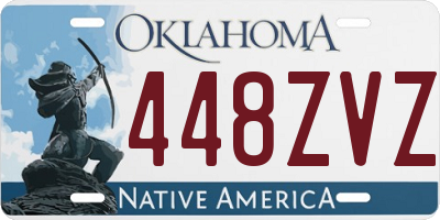 OK license plate 448ZVZ