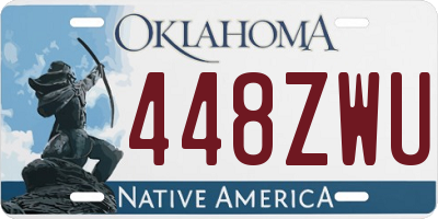 OK license plate 448ZWU